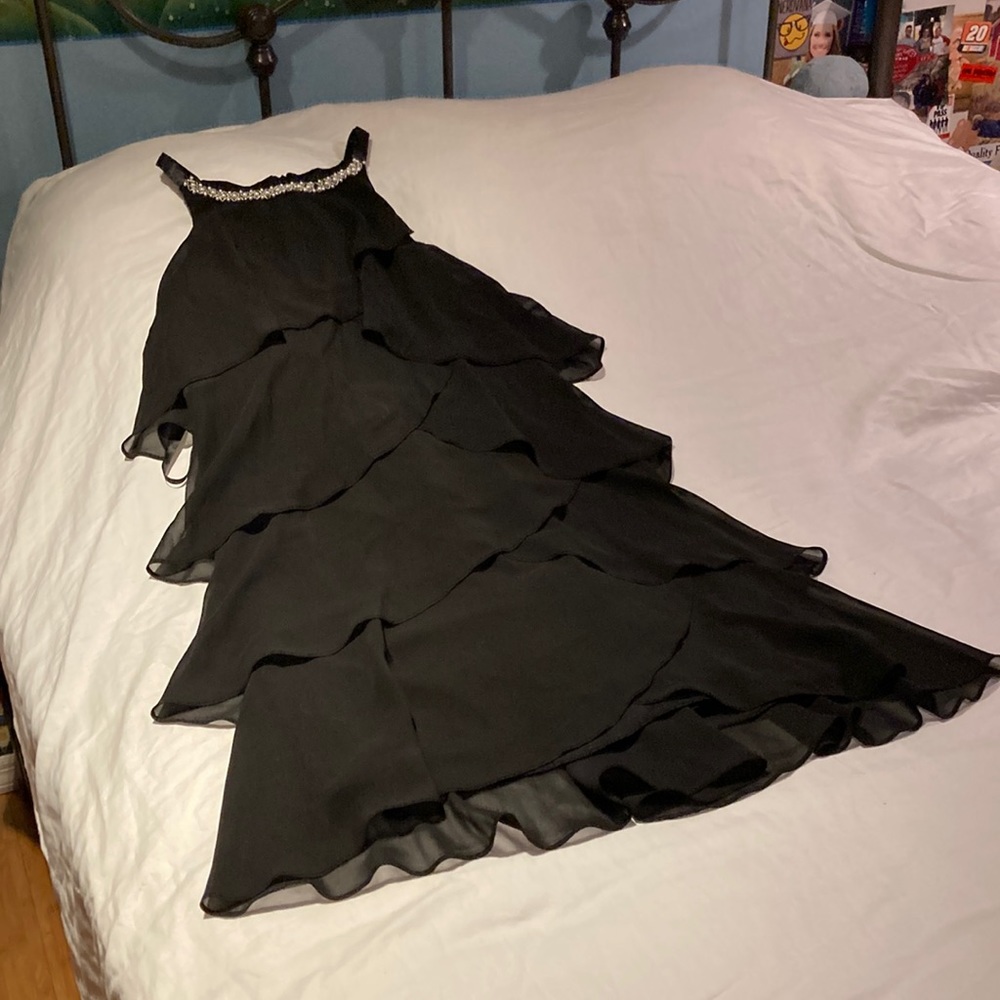 SLNY Size 12 Black Cocktail Dress